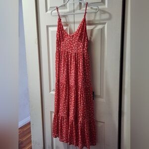 Summer floral midi dress